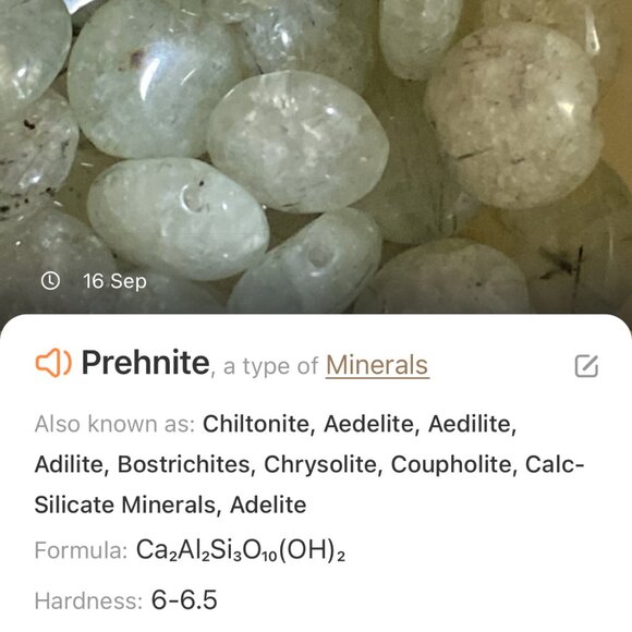 2/$20, Pale Green Prehnite Bracelet, Genuine Gemstone + Paw Print Heartbeat - Picture 10 of 11